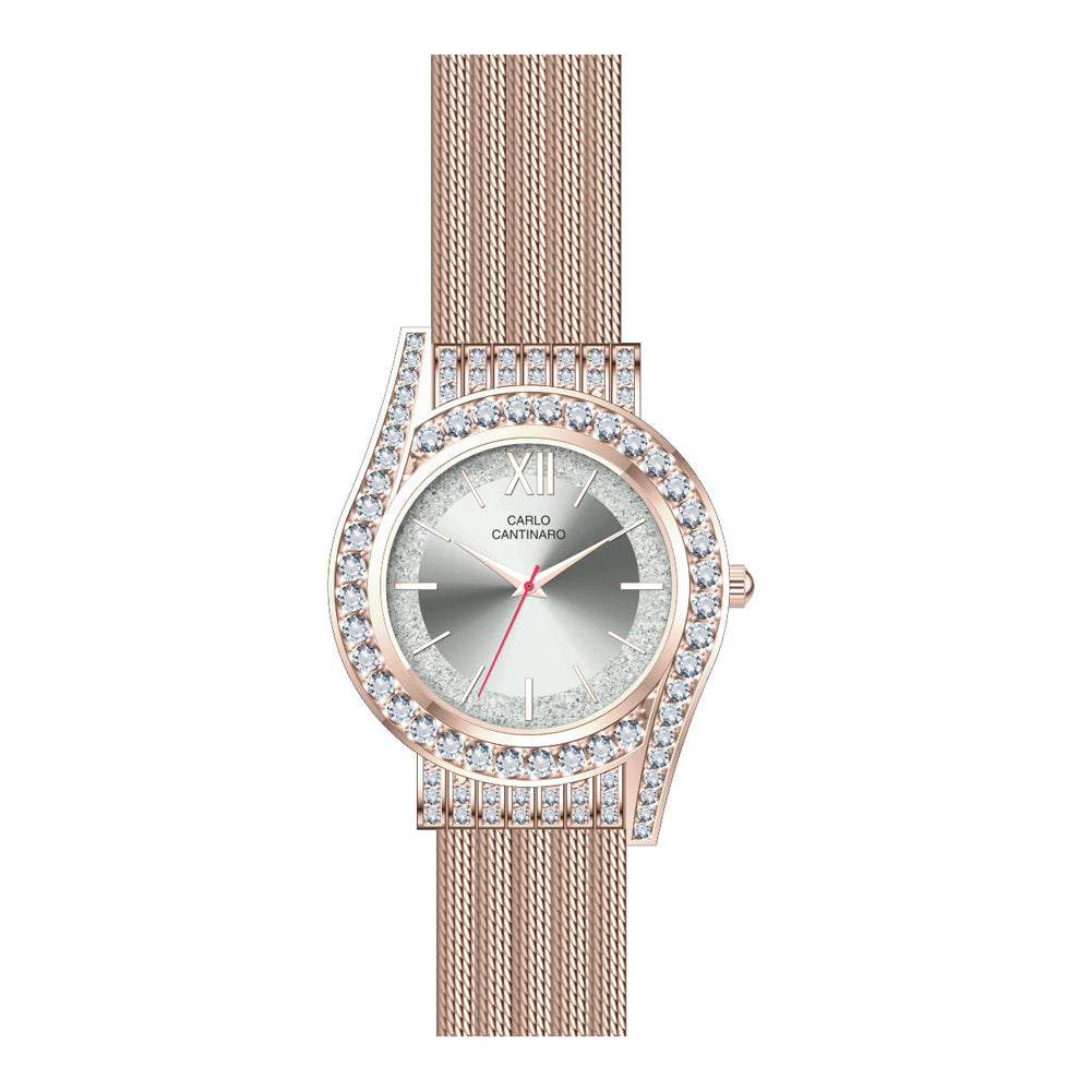 Carlo Cantinaro Éclat CC3019 — Or rose et gris