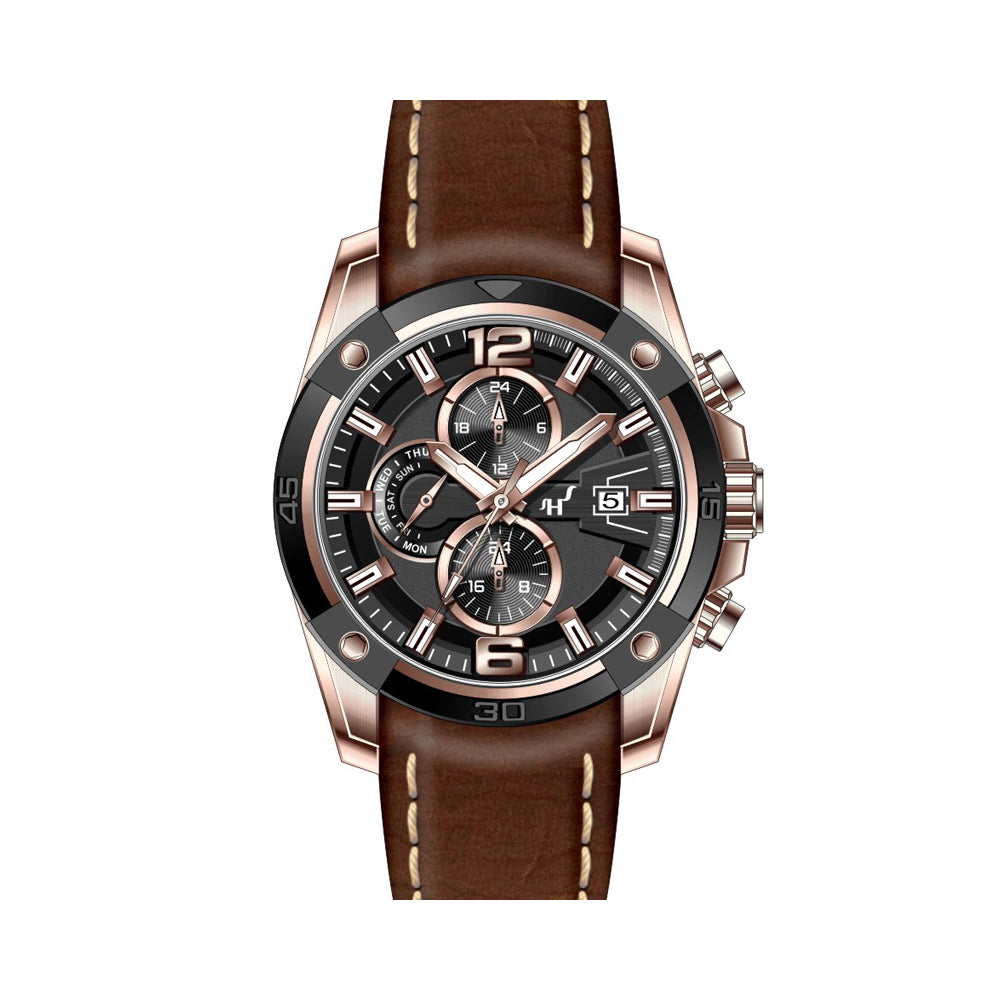 Heinrichssohn Halifax HS1012C — Dual Time noir