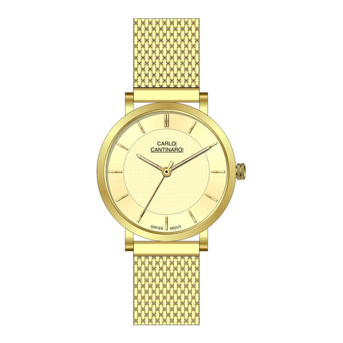 Carlo Cantinaro Classique Or CC1001GM013 — Montre homme