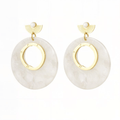 Earrings Sharon - Gold Plated Elegant Earrings-0